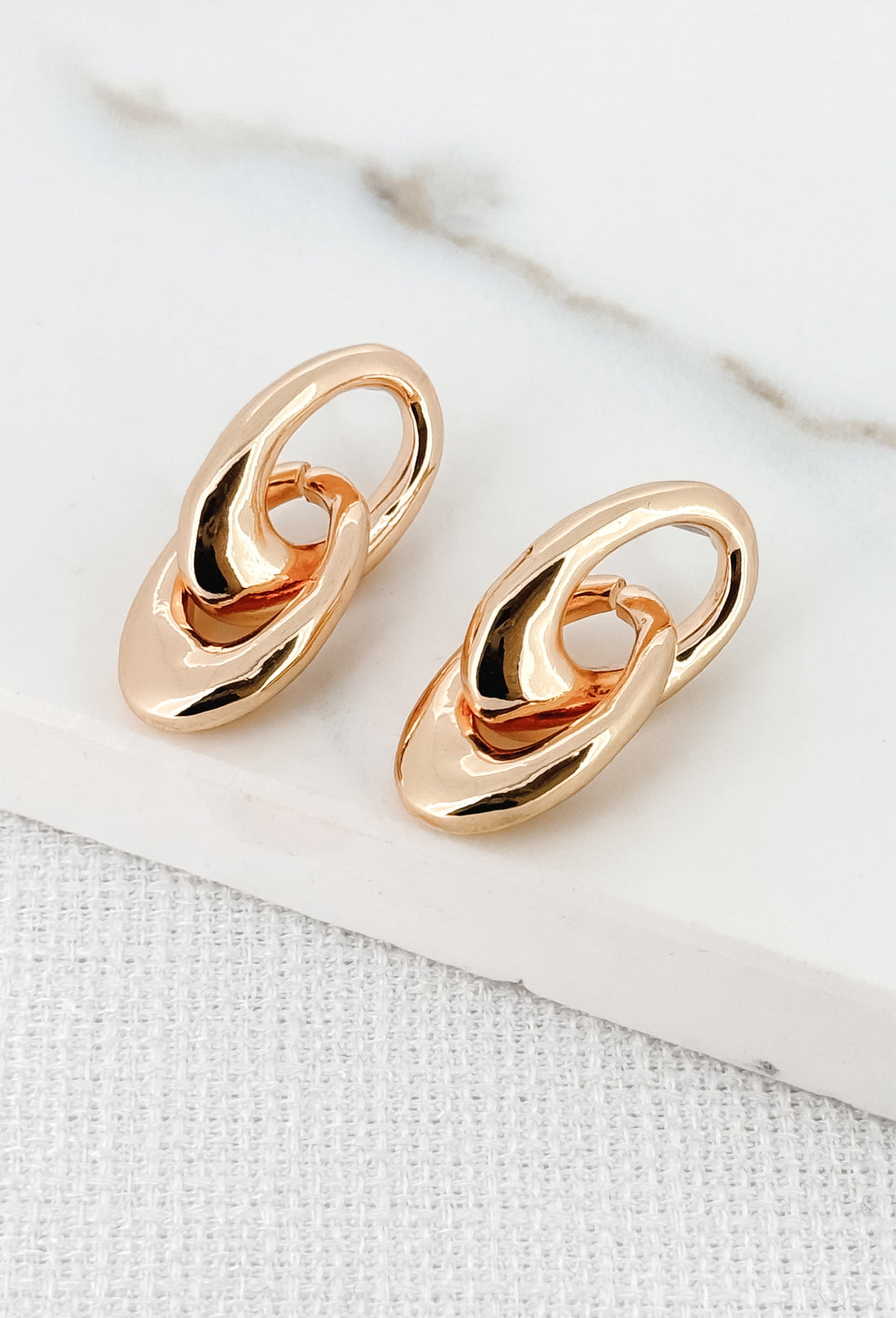 Oval Link Earrings