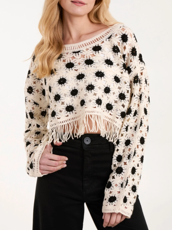 Danica Crochet Crop Top